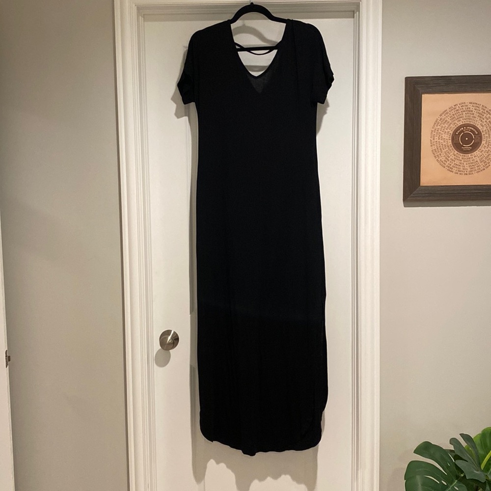 Black maxi dress